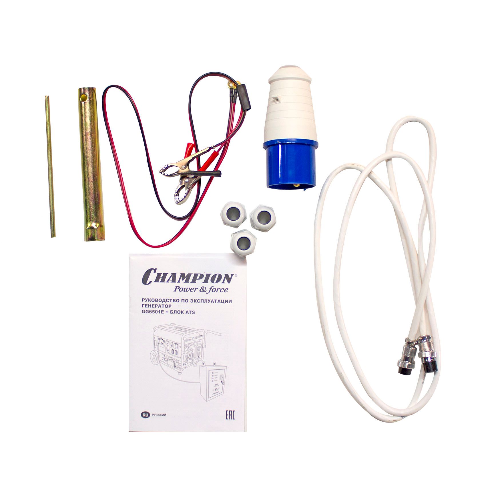 Генератор бензиновый CHAMPION GG6501E+ATS
