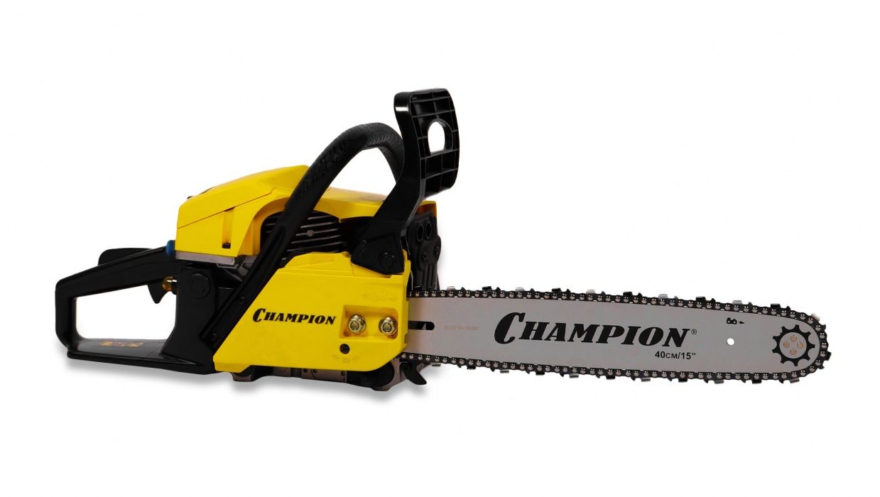 Бензиновая цепная пила CHAMPION A256-15 + АКЦИЯ - подарок