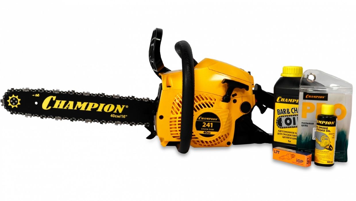 Бензопила CHAMPION А241-16 + АКЦИЯ -подарок