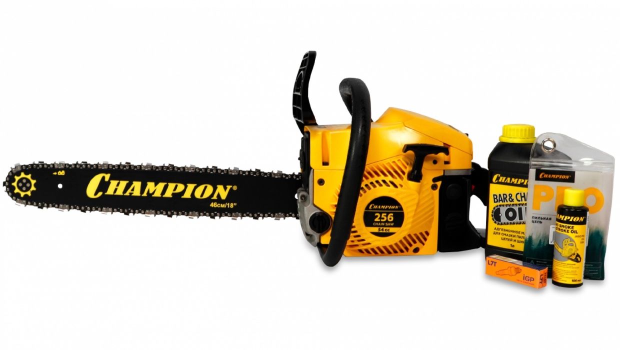 Бензопила CHAMPION A256-18 +АКЦИЯ - подарок