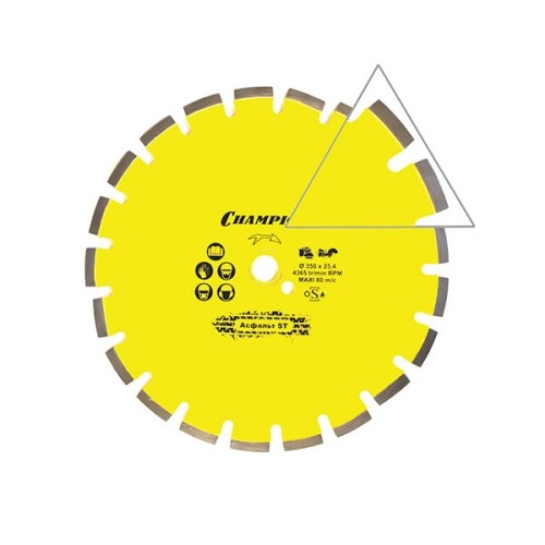 Диск алмазный 350х25,4х10 мм CHAMPION ST Asphafight C1606