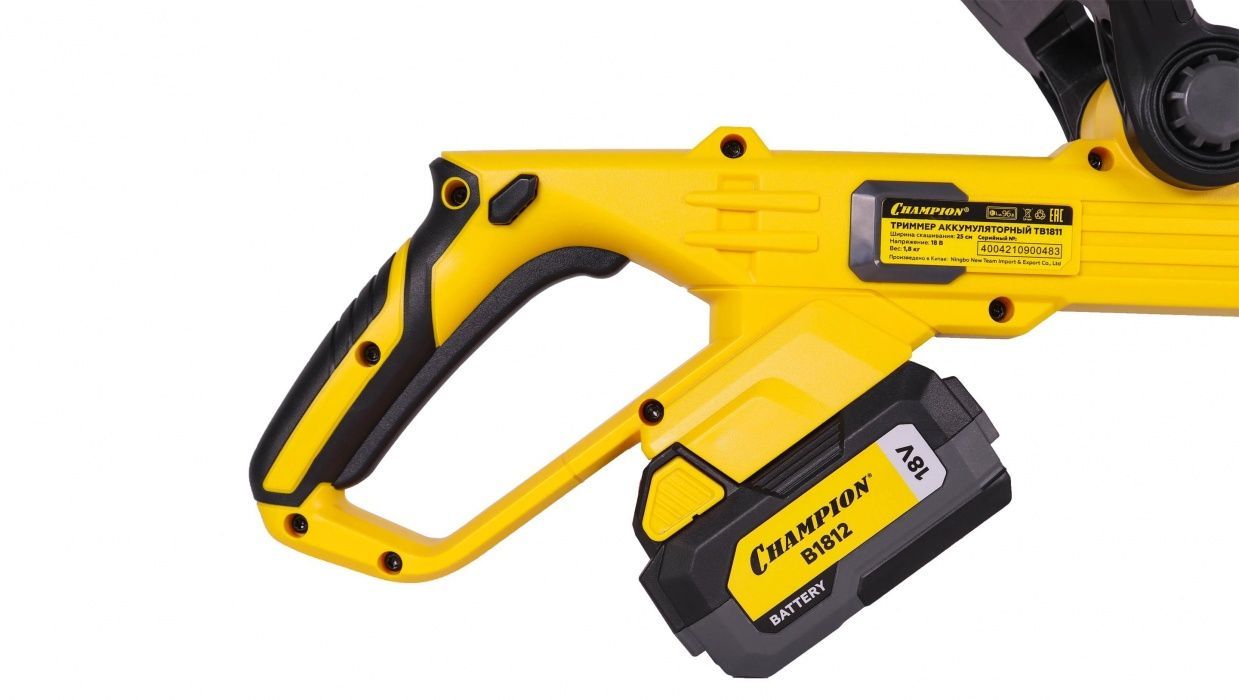 Аккумуляторный триммер CHAMPION TB1821 (комплект)