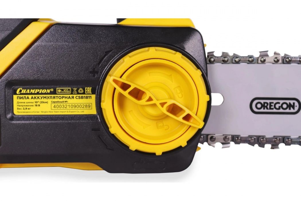 Аккумуляторная цепная пила CHAMPION CSB1811 (без ЗУ и АКБ)