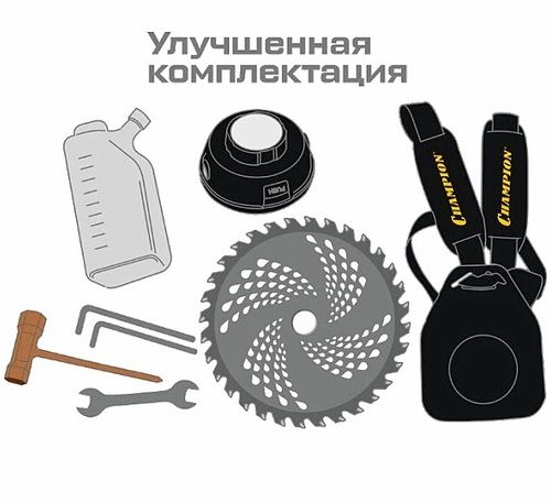 Бензиновый триммер CHAMPION T444S-2